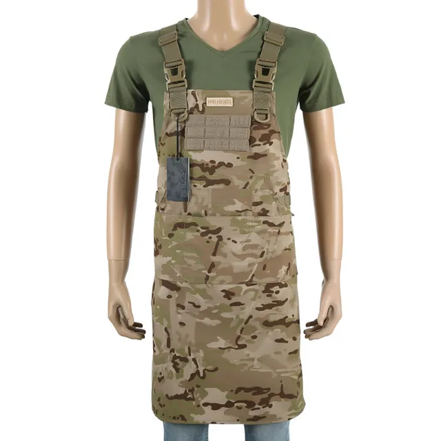 Outdoor MOLLE Vest Tactical BBQ Apron Pinafore Camouflage