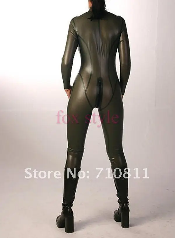 US $100.70 fetish rubber zentai catsuit