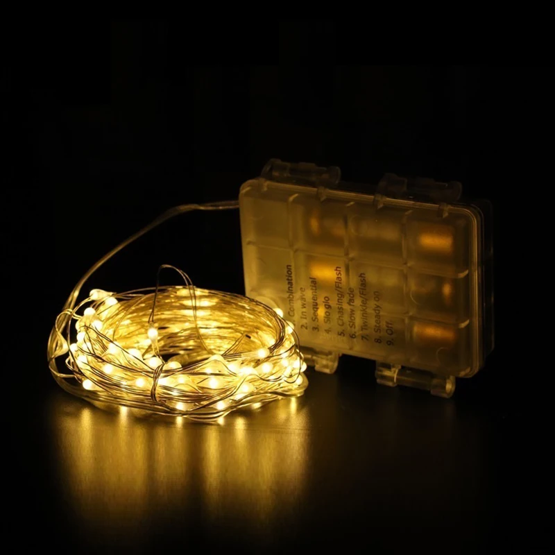 5/10M Waterproof Remote Control Fairy Lights AA Battery LED Lights Decoration 8 Mode Timer String Silver Wire Christmas Lighting 5/10M Waterproof Remote Control Fairy Lights AA Battery LED Lights Decoration 8 Mode Timer String Silver Wire Christmas Lighting