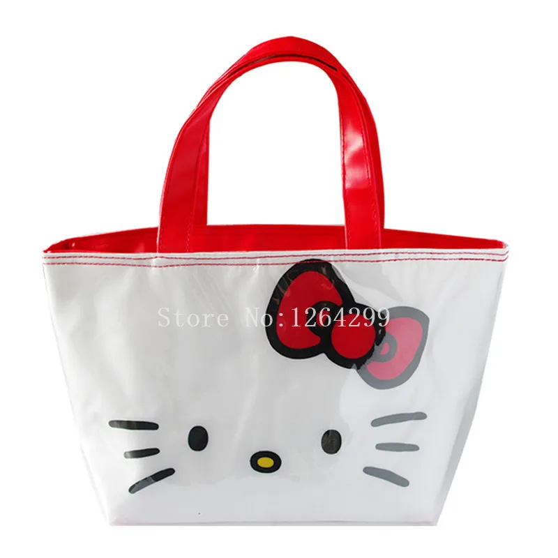 

New Fashion KT Girls Woman Small PVC Theraml Lunch Bags Kids Handbags For Children