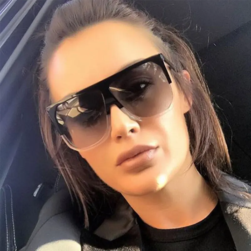 

2017 Sun Glasses For Women Brand Designer Fashion Luxury Oversized Vintage Sunglasses Sqaure Sunglass Retro Female Flat eyewear