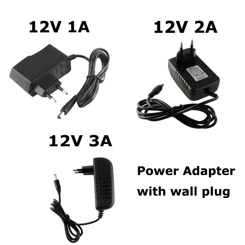 DC 12 V источник питания 1A 2A 3A 4A 5A 6A 8A 10A 15A светодиодный переключатель трансформатора переменного тока 110V 220V до 12 V Светодиодная лента адаптер питания