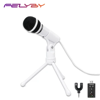 

FELYBY SF-910 Condenser Microphone Professional Vocal Studio Dynamic Recording Kit KTV Karaoke High Quality phone microphone