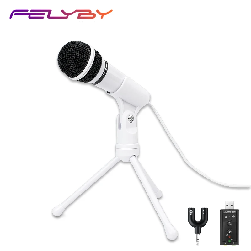 FELYBY SF-910 конденсаторный микрофон профессиональный вокальный студийный Набор для