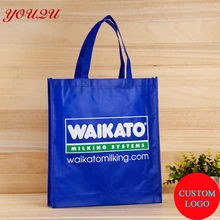 Нетканая хозяйственная сумка с принтом логотипа, рекламная хозяйственная сумка