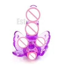 Premium New S-LOVE Silicone Adult Women G Spot Butterfly Dildo Vibrating Vibrator Massager Sex Toys Premium New S-LOVE Silicone Adult Women G Spot Butterfly Dildo Vibrating Vibrator Massager Sex Toys