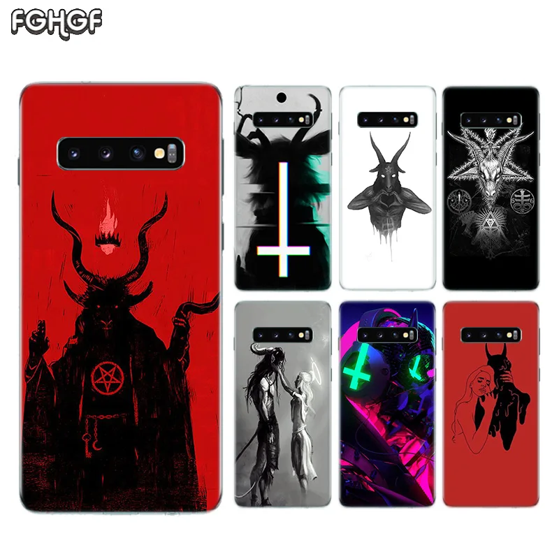 

Devil Satan New Fun Soft Rubber Case For Samsung Galaxy S9 S8 A6 A8 J4 J6 Plus + J8 A7 A9 2018 S7 S6 Edge Note 9 8 Cover
