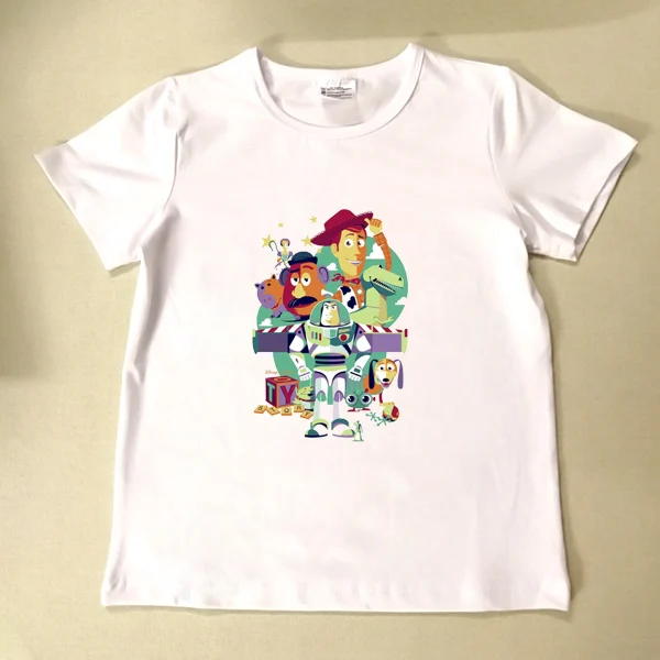 Новинка года; детская одежда для мальчиков и девочек летние футболки с короткими рукавами для малышей симпатичная игрушки из мультика; Футболка с принтом "История форки" - Цвет: BJN430