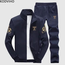 Мужской спортивный костюм, комплект из 2 предметов, мужской модный спортивный костюм, мужские спортивные костюмы на весну и осень, повседневная спортивная одежда, комплекты одежды, л