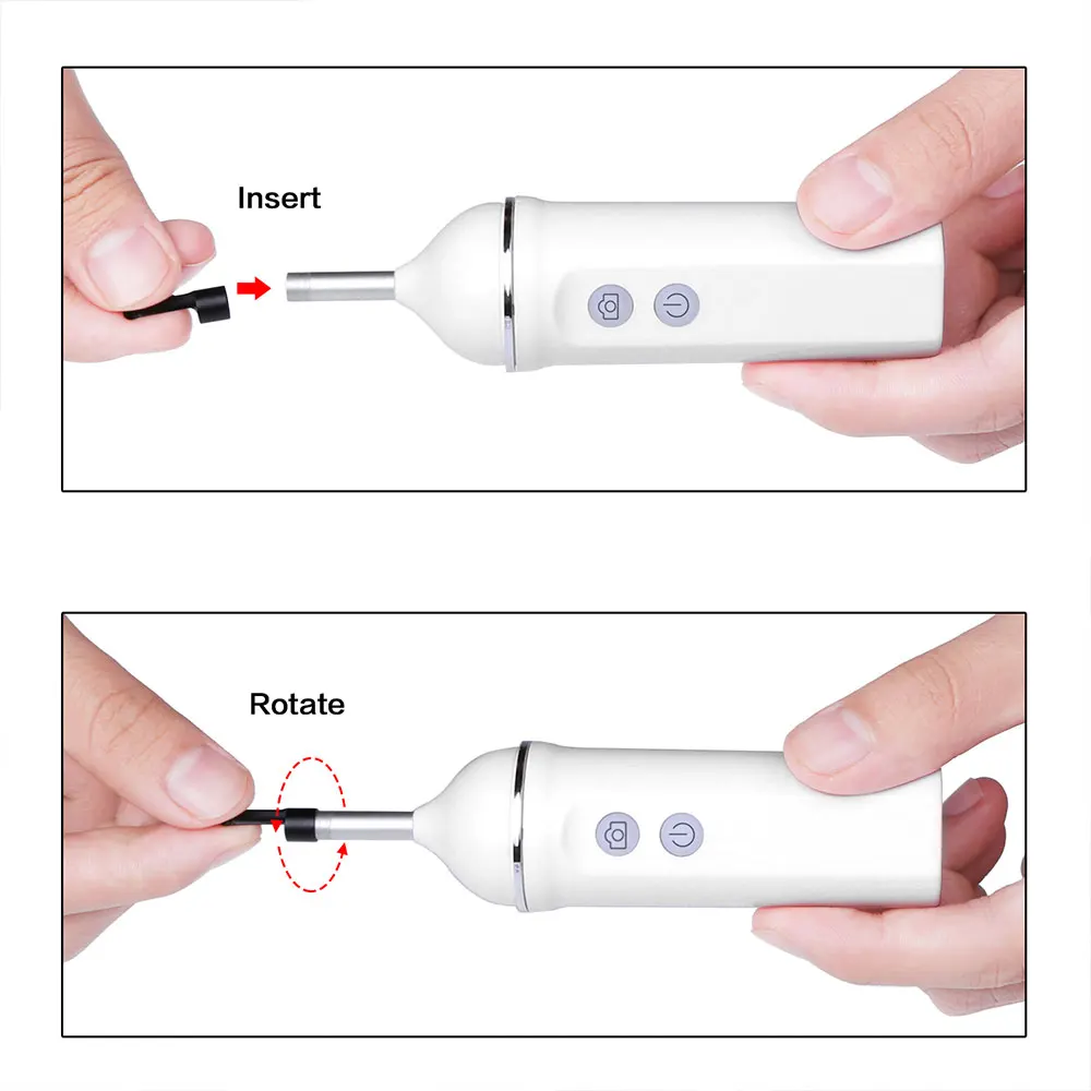 Белый черный портативный эндоскоп фотографии водостойкая Инспекционная камера практический мониторинг мобильные телефоны ухо чистящий инструмент