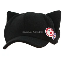 ЕВА супер очаровательны кошка уха Кепки значок мультфильм шляпа Кепки