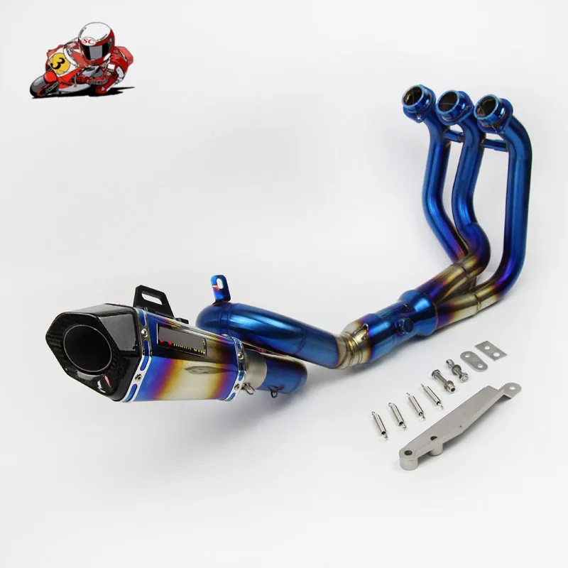 

Motorcycle Full Exhaust System Slip on For Yamaha MT09 Exhaust Muffler Pipe