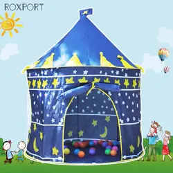 Портативный синий/розовый Пляжный Тент складная игрушка для кемпинга палатка для детей детский замок игровой домик для детей лучший