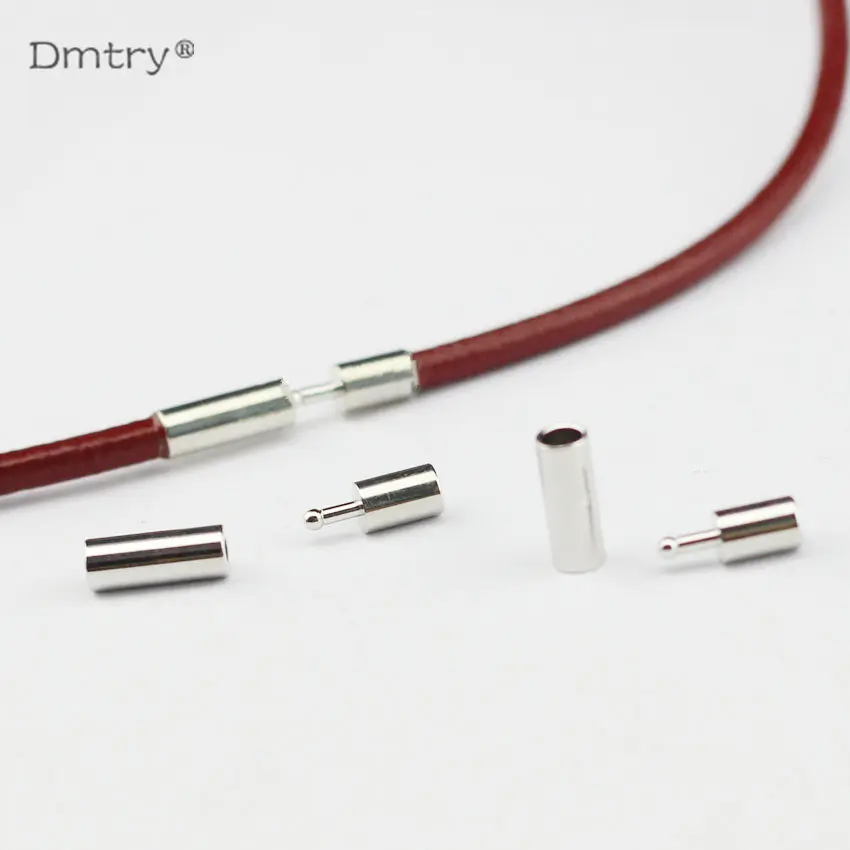 

Dmtry 5pcs DIY Jewelry Making Use For 3mm/4mm/5mm Leather Hook Clasp Accessories Findings Leather Bracelet Clasp Beads C0029
