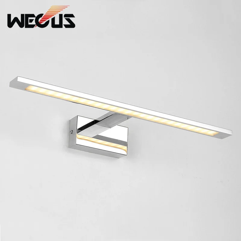 

78cm stainless steel vanity mirror light waterproof toilet makeup led luminaire bathroom showroom long wall sconce