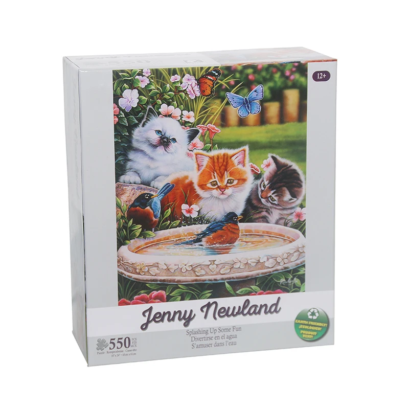 

Cat Bird Paper Jigsaw Puzzle 550 Pieces For Adult Educational Toy Diy Painting Jigsaw Puzzles For Adults Gifts