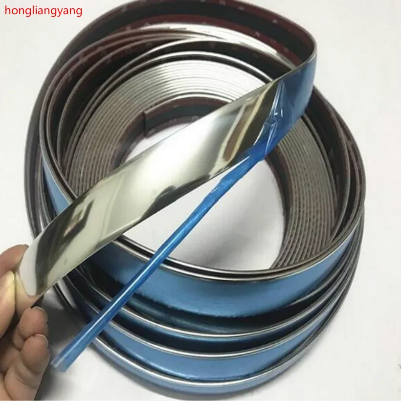 

universal Highlight car Chrome decoration with Strong glue window Outer enveloping 5M/LOT free shipping