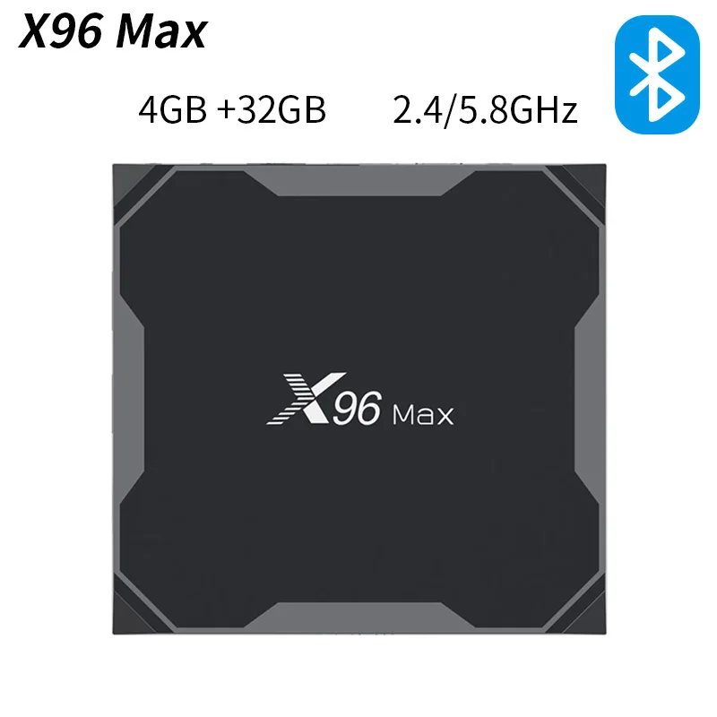 X96 Max Smart Android 8,1 ТВ приставка Amlogic S905X2 четырехъядерный ARM 4K медиаплеер 2G/16G 4G/3 2G 4G/64G DDR4 2,4G& 5G двойной WiFi - Цвет: 4G32G