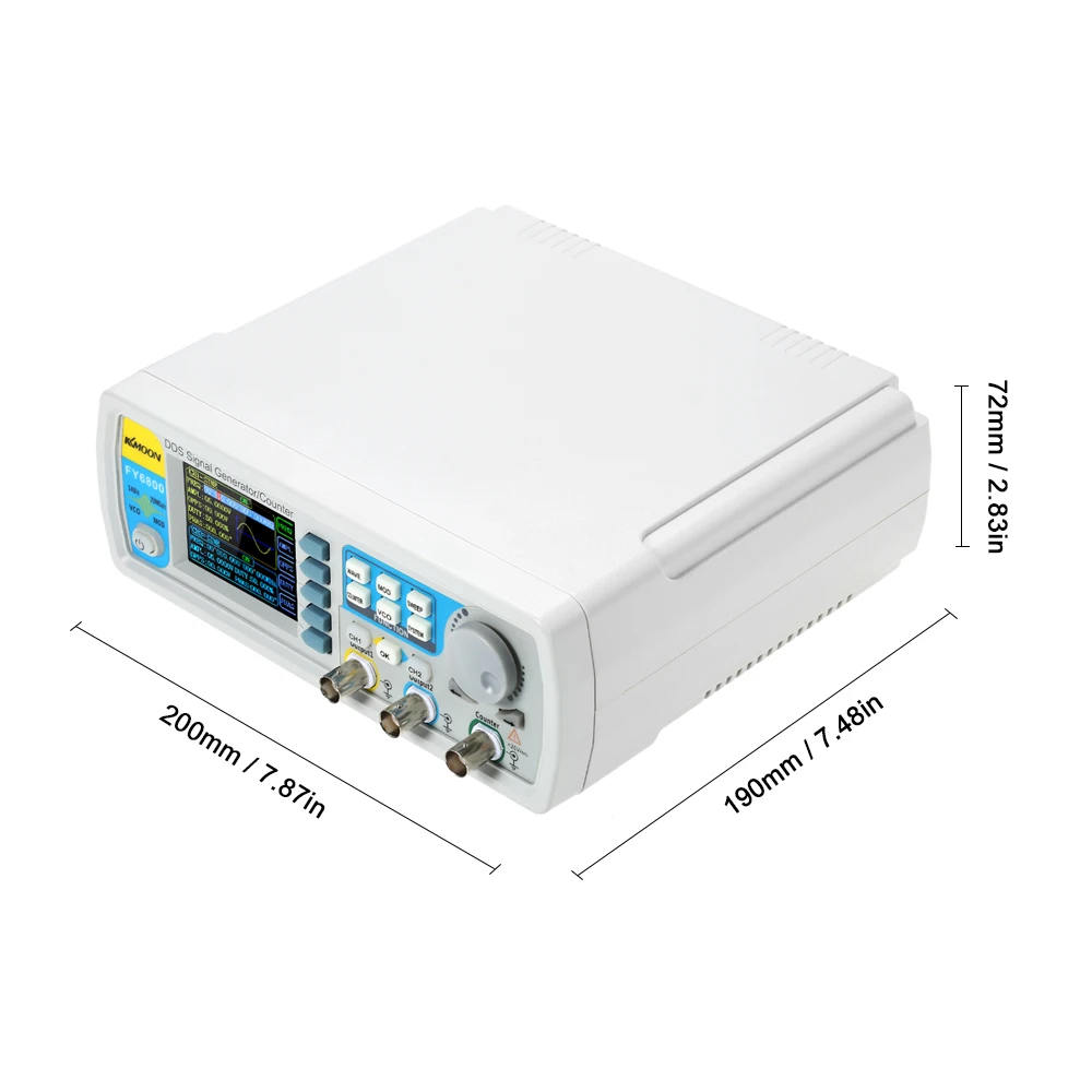 Генератор сигналов 60 МГц цифровой DDS двухканальный функция сигнала/произвольной формы синтезатор Частотомер