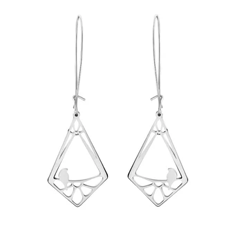 

GORGEOUS TALE Bird in the Birdcage Life Nature Familiar Drop Earrings Green Style Warm Color Women Lovely Bird Earrings 2019
