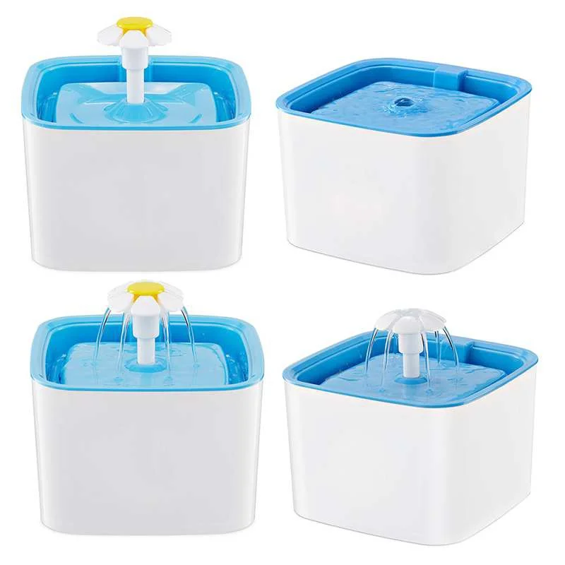 

Automatic Pet Water Dispenser Style Flower Electric Fountain Cat Dog Bowl Drinking Water Dispenser Drink Supplies
