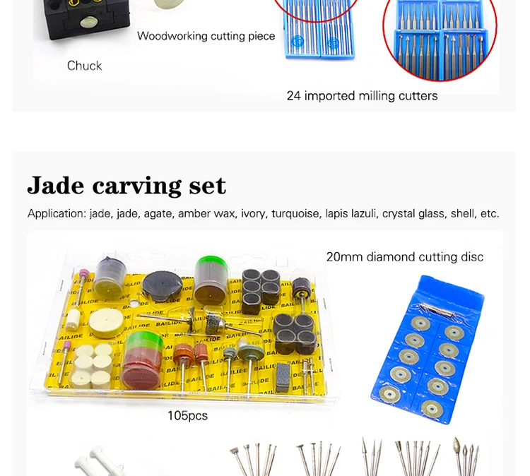 Broca do Unha Máquina de Trituração para o Arquivo do Unha 204 + 102 Forte Bocados Manicure Elétrica Conjunto Equipamento 65w 35000rpm 17 Brocas elétricas p manicure e acessórios