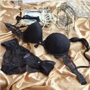 

Multicolor thin lace luxury aesthetic thick briefs underwear bra set Solid Color Free Shipping
