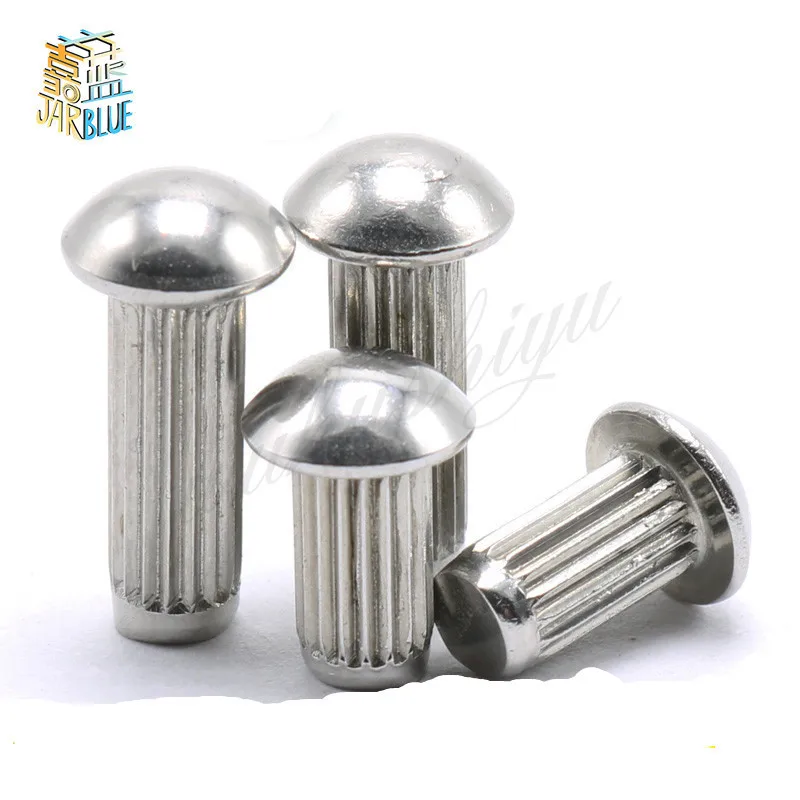 

50PCS Stainless Steel 304 Semi-round Head Solid Rivets M2*3/4/5/6/8...20mm GB827