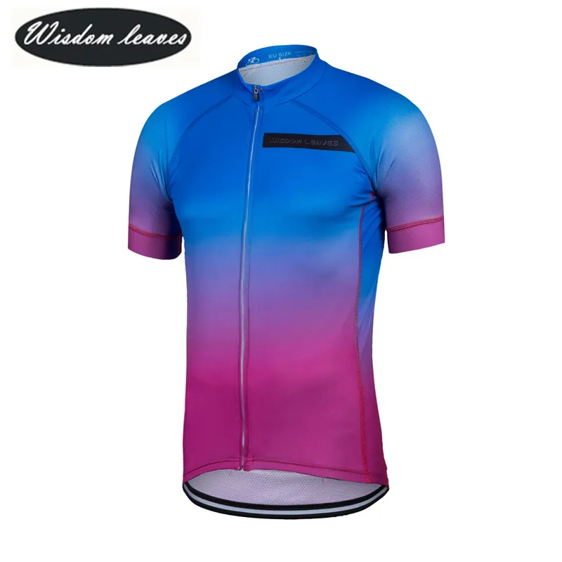 

Wisdom Leaves 2017 Designer Brand Men profesional cycling jersey Women Short sleeve bike clothing Team motocross jerseys OEM