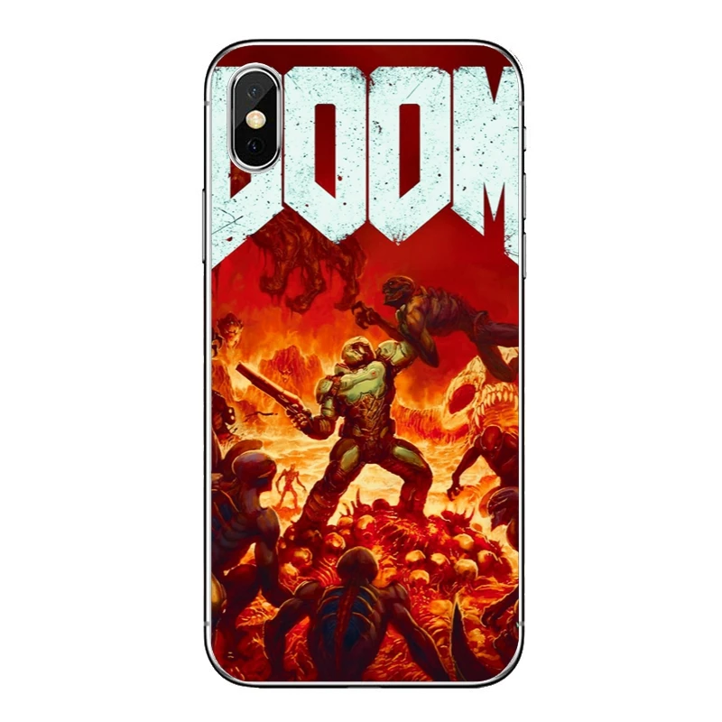 Чехол для телефона с логотипом game Doom Samsung Galaxy S10 S9 S8 S7 S6 edge Plus Lite S5 S4 Note 9 8 5 4 мягкий