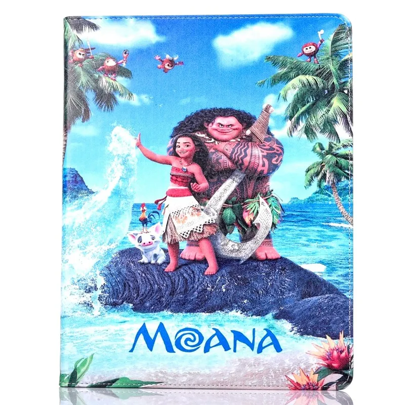 

Tablet Case for Apple ipad mini 4 fashional MOANA movie prints PU leather protective Cover stand shell coque para capa
