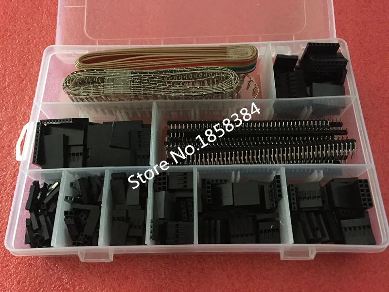 635 шт./компл. IDC кабель набор шаг JST SM 1 2 3 4 5 6 контактный корпус разъем Dupont Мужской