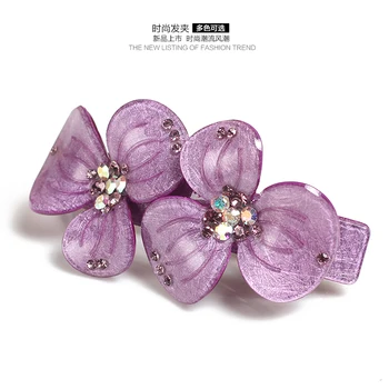 

Female acrylic Insert The Top Spring Clip Ponytail Lady Hair Claws Woman Rhinestone Crystal Diamond Plate Hairpin Hair Clip