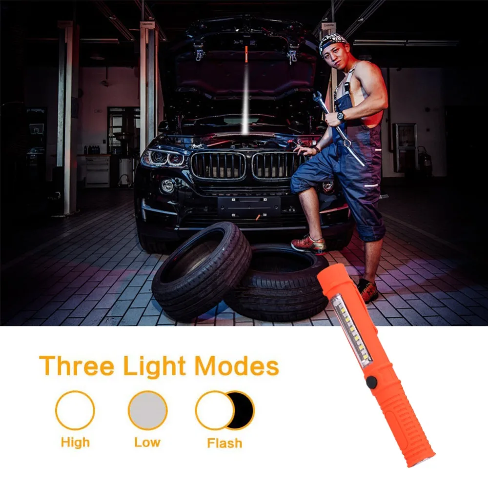 

COB LED Mini Pen Multifunction Working Inspection light Portable Maintenance flashlight Hand Torch lamp With Magnet AAA
