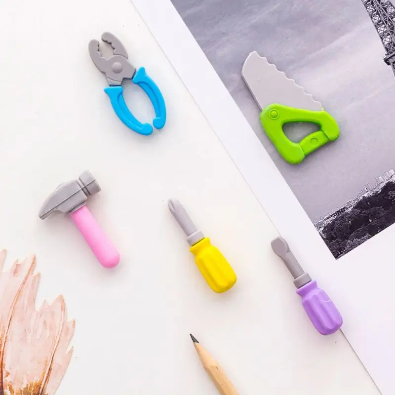 5 шт./компл. творческий инструмент серии карандашный ластик стирательная резинка школьные корейские канцелярские корректирующие материалы для подарки для детей