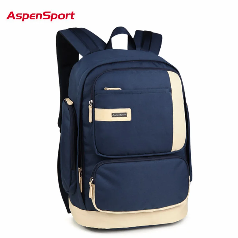 

AspenSport 2018 Hot School Backpack For Student Men Laptop Backpack Unisex High Abrasion resistance Backpack Women Notebook Bag