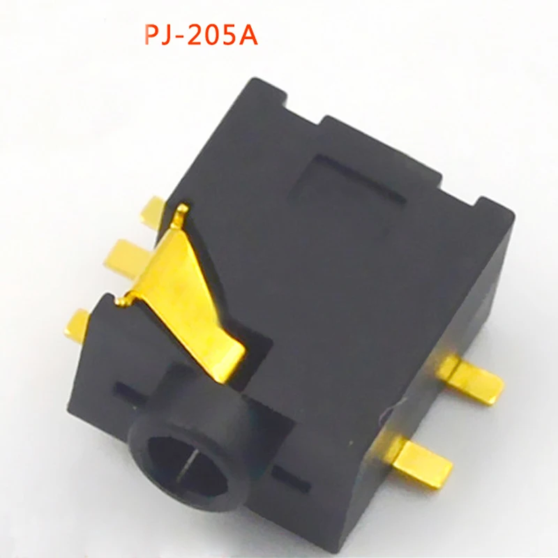 30pcs 2 5 Headphone Jack Audio Cable Connector Socket Audio Plugs For High Quality Audio Dedicated PJ 205A Gold plated