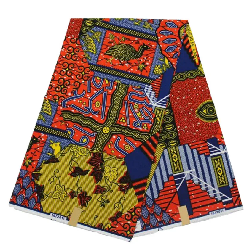 (6Yards/pc)Wonderful patchwo design African real cotton batik wax fabric Guaranteed quality popular hollandais | Дом и сад