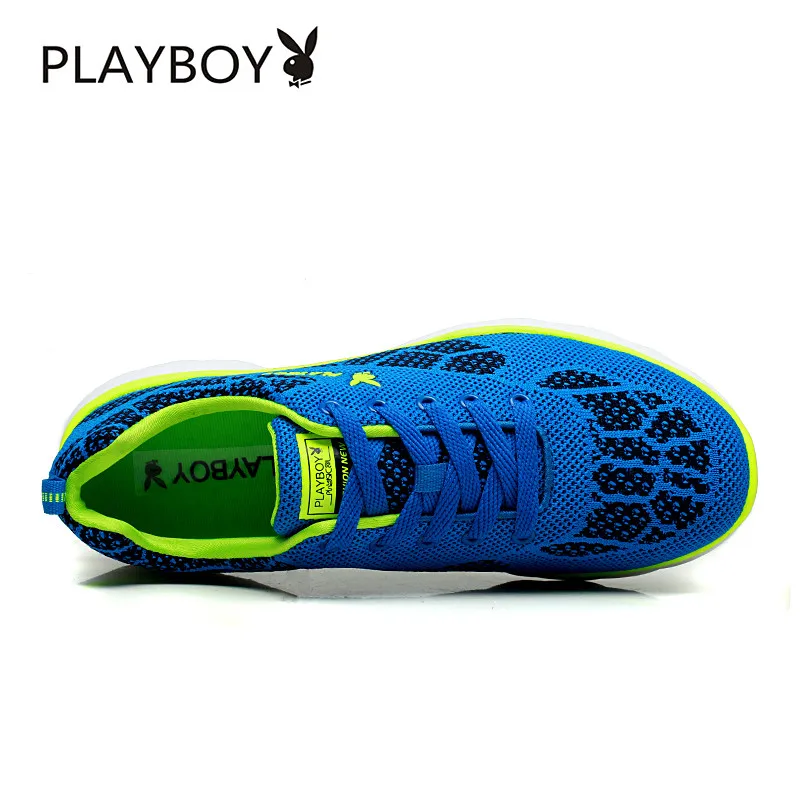 Playboy/Мужская обувь; коллекция года; летняя дышащая брендовая Повседневная обувь; модные удобные мужские Нескользящие прогулочные туфли на шнуровке