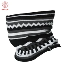 Теплый шарф Зимний Открытый трикотажные маска Для мужчин двухэтажные флис ветрозащитный лыжи велосипед петли шарф мужской теплый для шеи