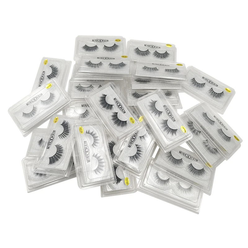 

50Pairs Wholesale Mink Lashes 5D Hand Made Full Strip Mink Eyelash Extension Makeup Tools 25 Styles Each 2 Pairs Free Shipping
