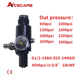 ACECARE Новый Пейнтбол PCP HPA 4500psi сжатого воздуха бак выход регулятора давление 800-2600psi танк