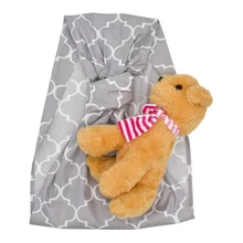 Модная детская сумка для куклы, спереди и сзади, игрушечное кольцо, слинг для детей, подарок для малышей, в полоску, с цветочным принтом