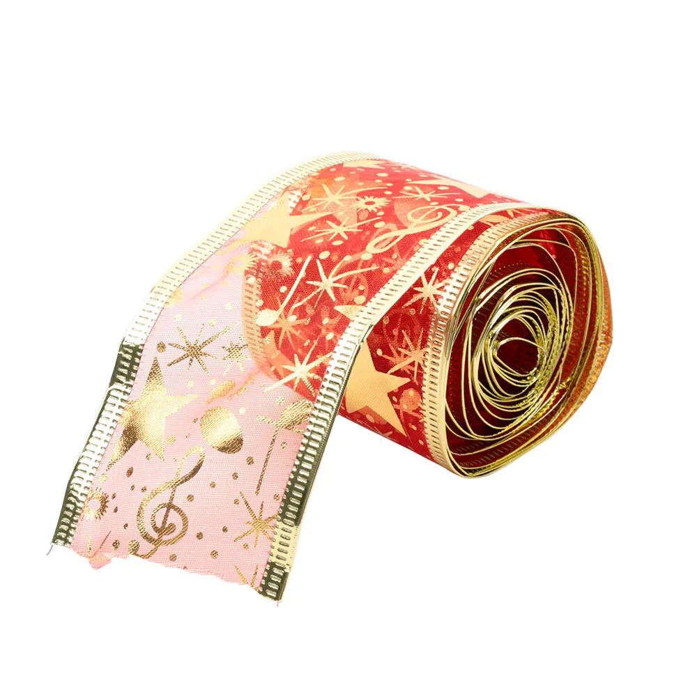 

2m/Set Christmas Decoration Ribbons Christmas Tree Ornament Ribbon Christmas Gifts 5 Colors Romantic Decorations Hot Sale