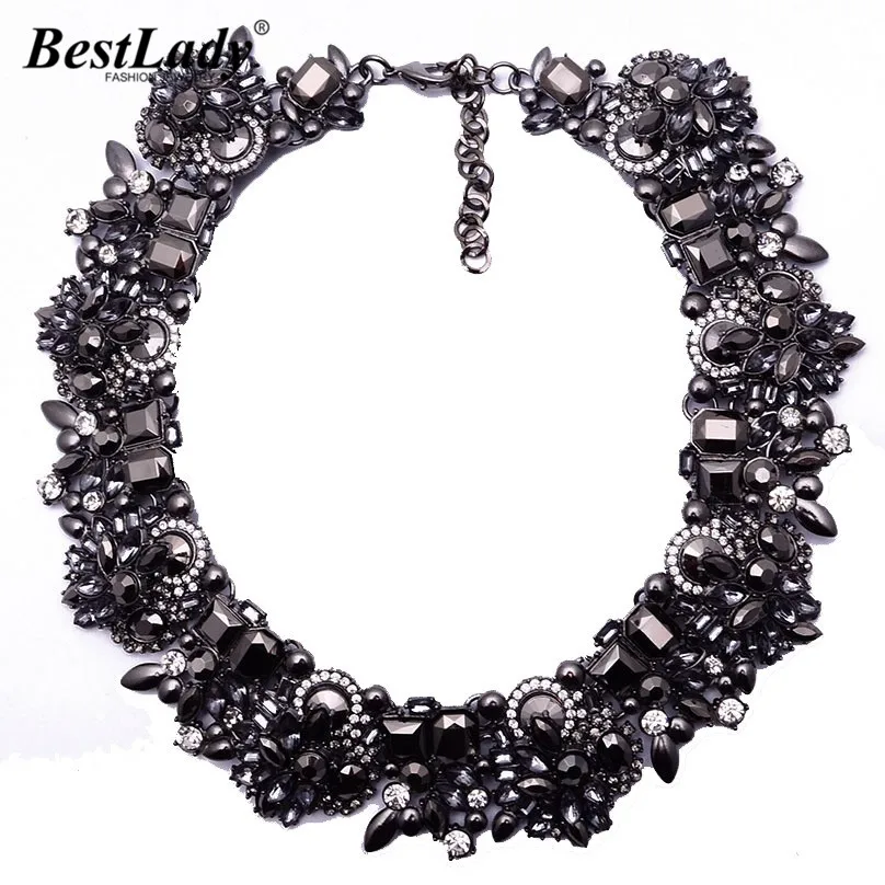 Женское винтажное ожерелье чокер с черным камнем|brand jewelry|fashion jewelryjewelry brand |