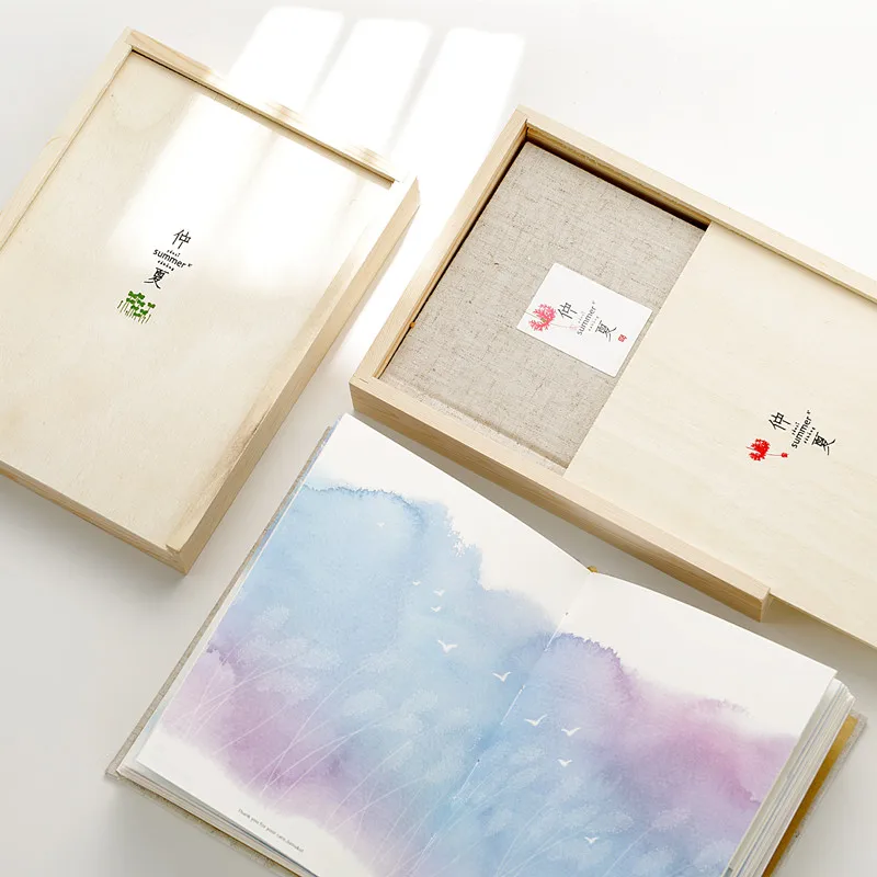 Office & School Supplies New Creative Notebook 64k Galaxy Dream Imitation Iron Box Notepad Lovely Fresh Book This Hand-painted Office Diary Holiday Gift Notebooks