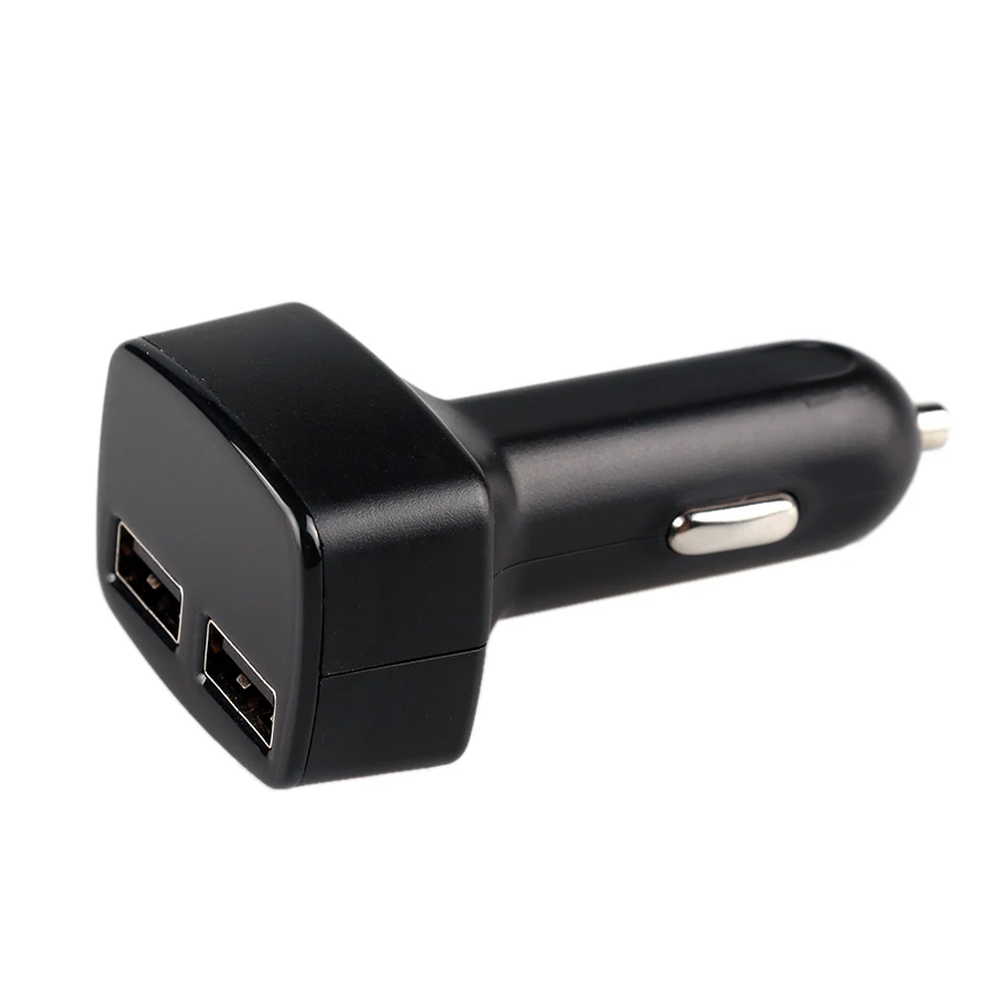 Автомобильное зарядное устройство 4 в 1 с двойным USB вольтметром амперметром