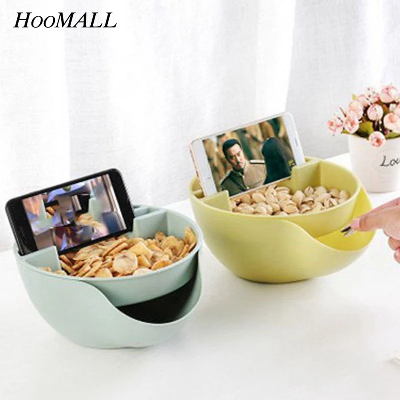 Hoomall Creative Double Layer Melon Seeds Storage Box Nut