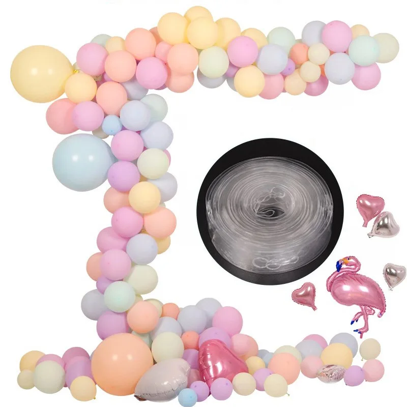 

5m/lot Balloons Accessories Balloon Chain Balloon knotter Wedding Party Birthday Backdrop Decor Ballon Chain Arch Decor Supplies