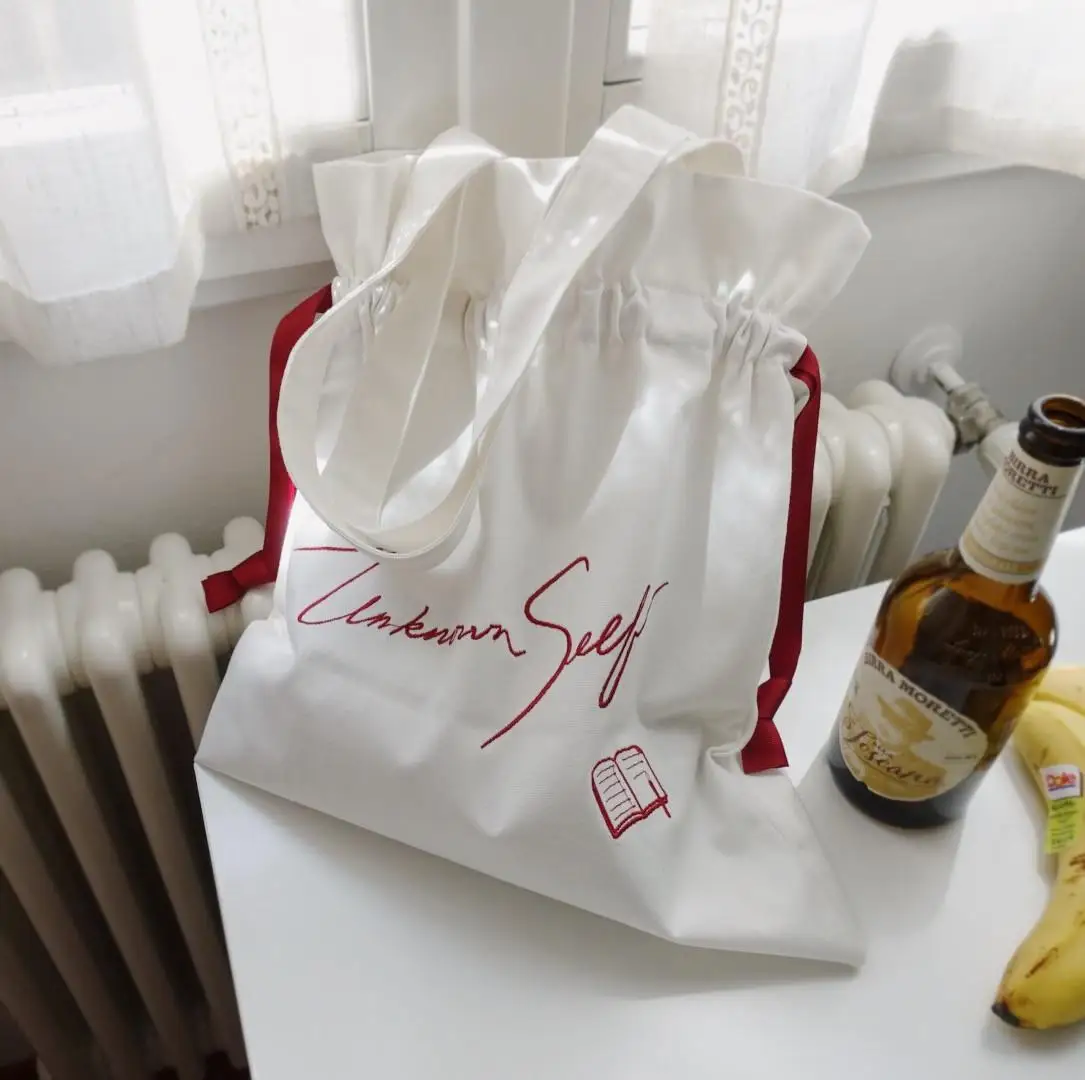 Маленькая Парижская женская сумка ручной работы с вышивкой неизвестная сумка на шнурке женская сумка-шоппер модная сумка на плечо - Цвет: Unknown Self